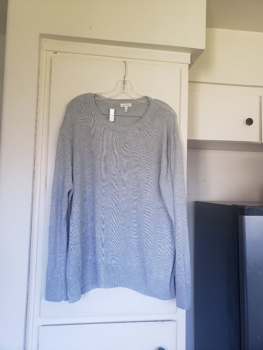 Ella Moss Sweater Light Grey Size XL